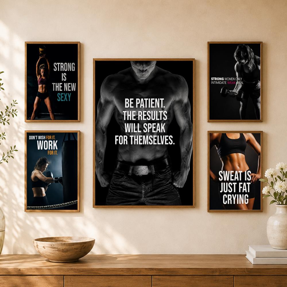 Home Gym Wallpaper - Pôster de Citações Inspiradoras para Motivação