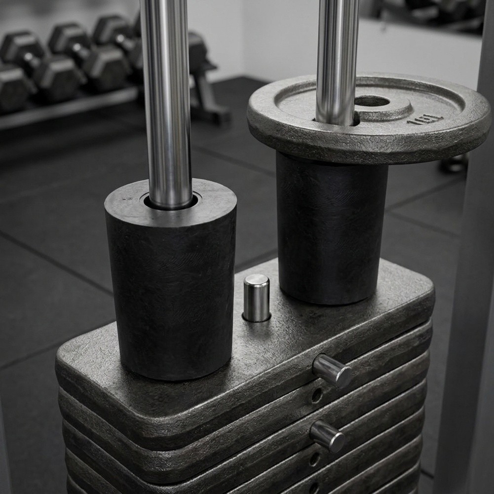 Home Gym Guide - Pacote com 2 Protetores de Borracha