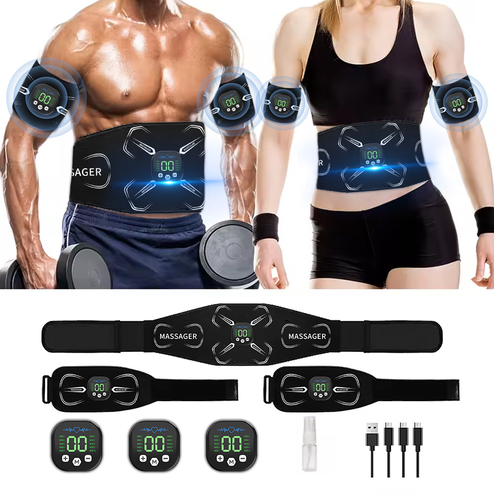 Home Gym Necessities - Estimulador Muscular EMS, Treinador Abdominal, Tonificador