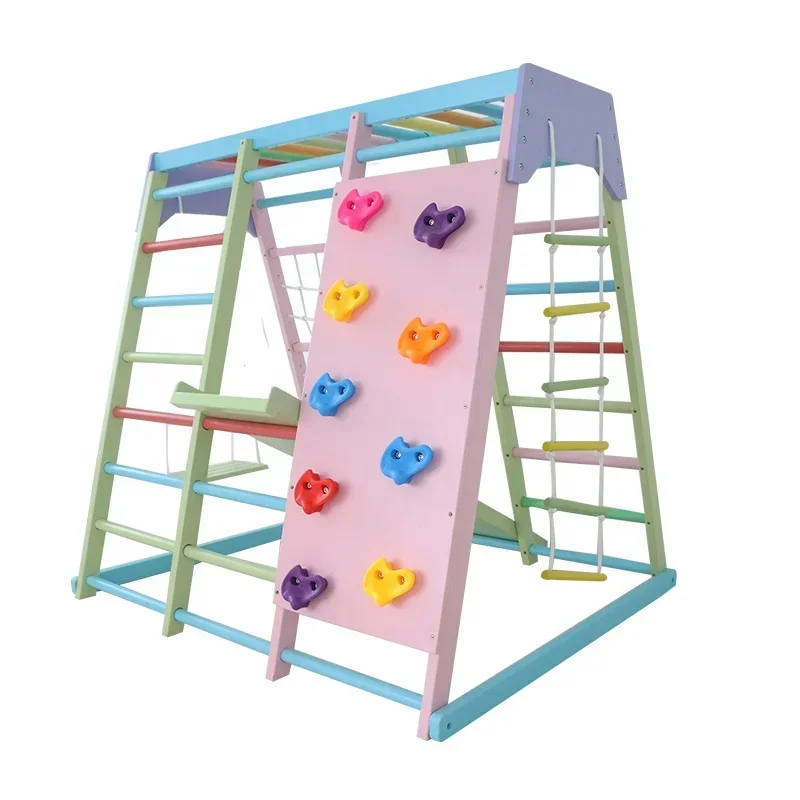 Home Gym Kids - Conjunto de Escalada Infantil de Madeira