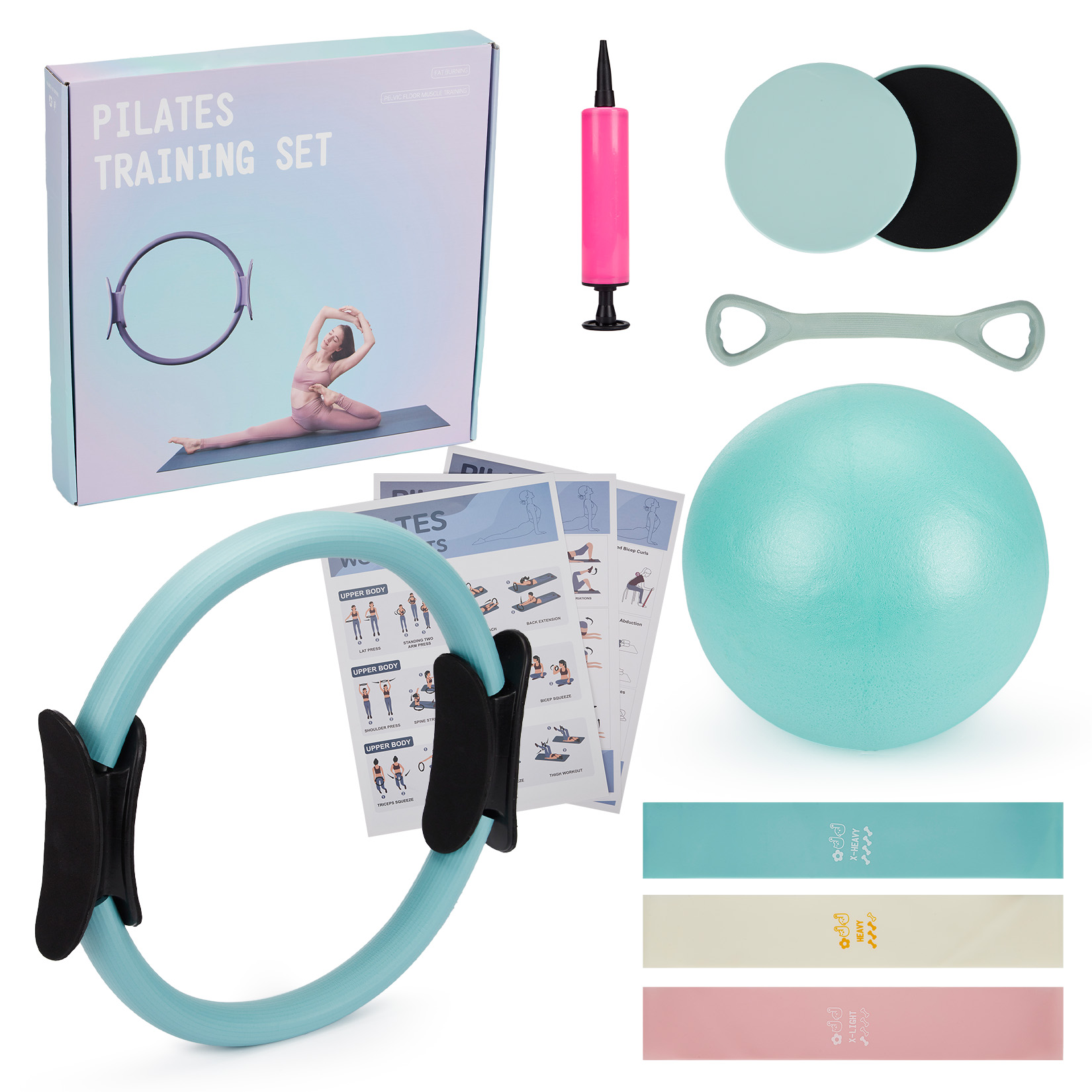 Home Gym Guide - Conjunto de Treinamento de Pilates, Anel