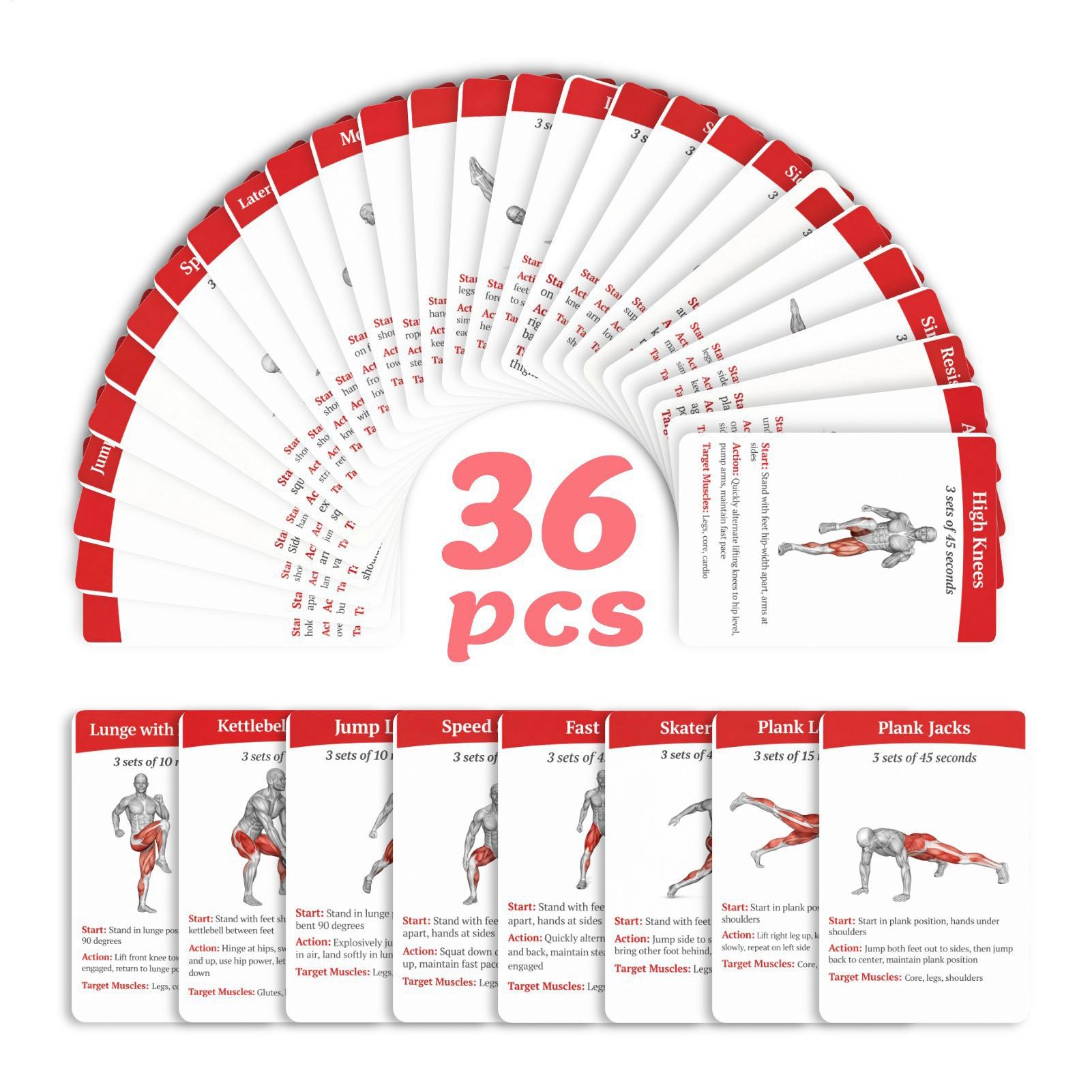 Cartões de Exercício, Pacote c - Home Gym Guide avaliação e preço