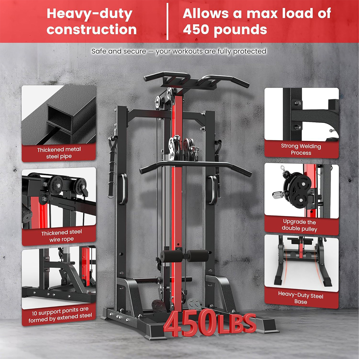 Máquina de Ginástica Pooboo pa - Leg Home Gym Workout avaliação e preço