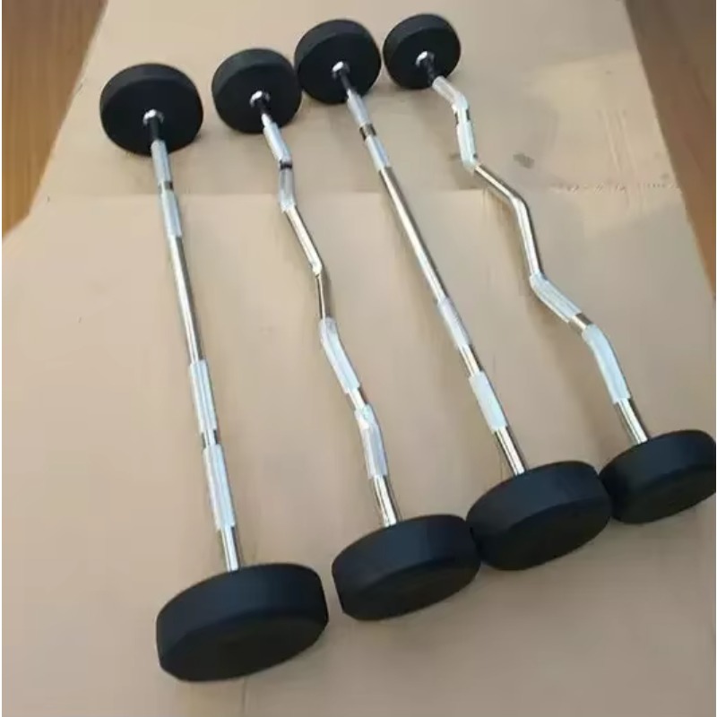 Conjunto de Halteres Fixos com - Barbell Curl Bar avaliação e preço