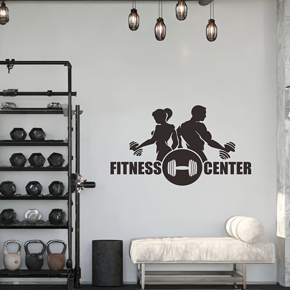 Adesivo de parede de vinil par - Home Gym Wallpaper avaliação e preço