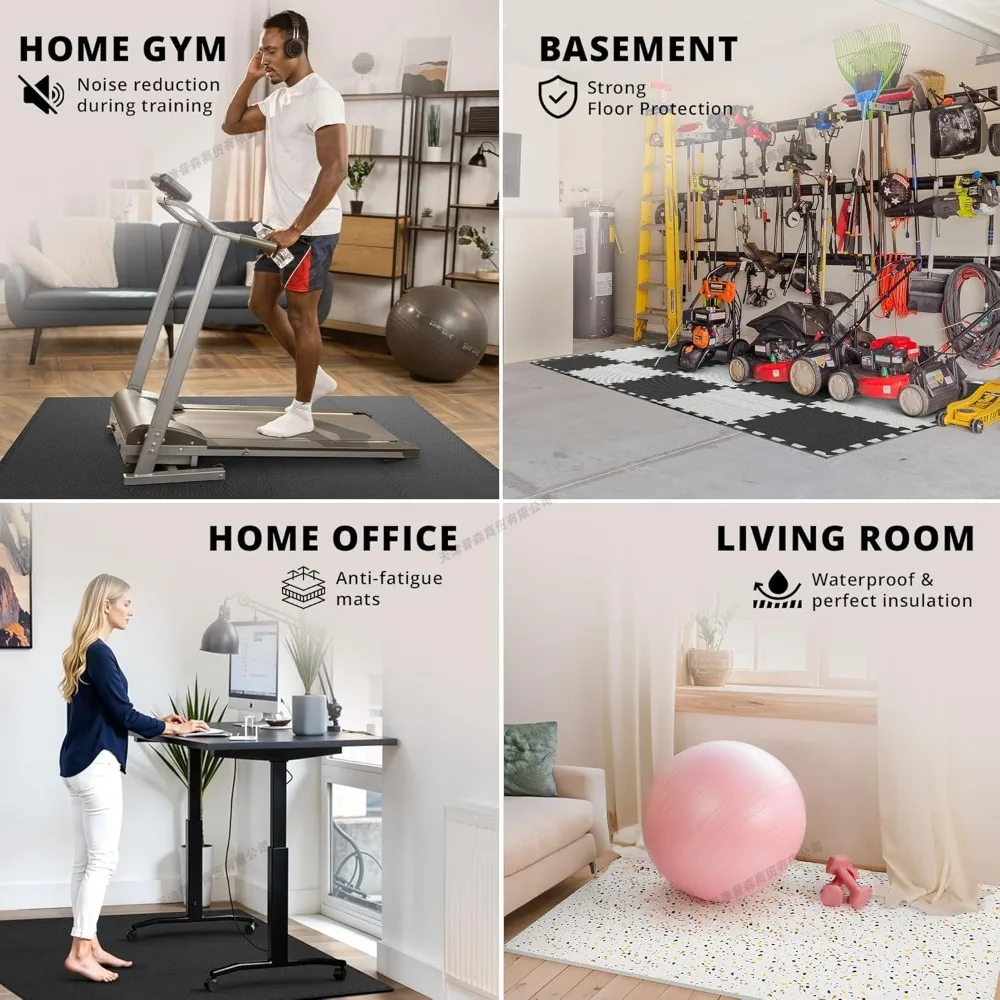 10 Peças Tapete de Massagem em - Home Gym On Carpet avaliação e preço