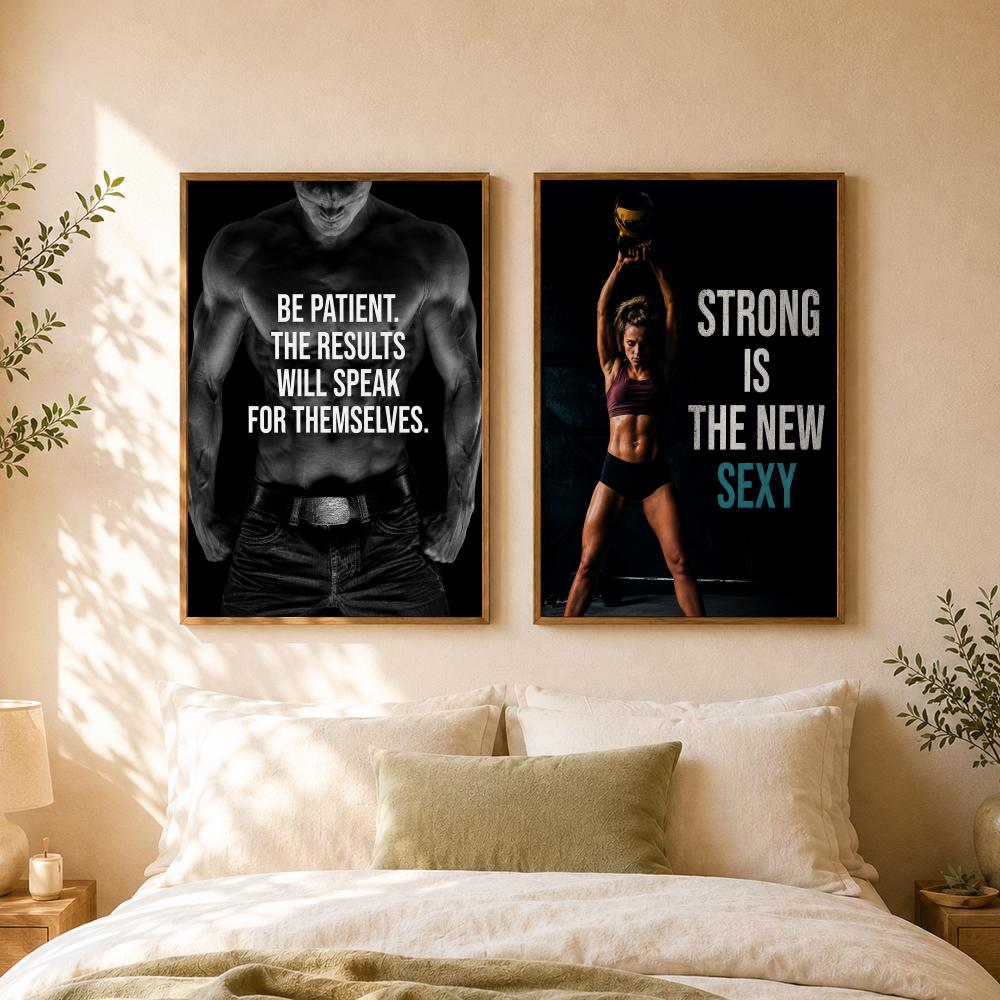 Pôster de Citações Inspiradora - Home Gym Wallpaper avaliação e preço