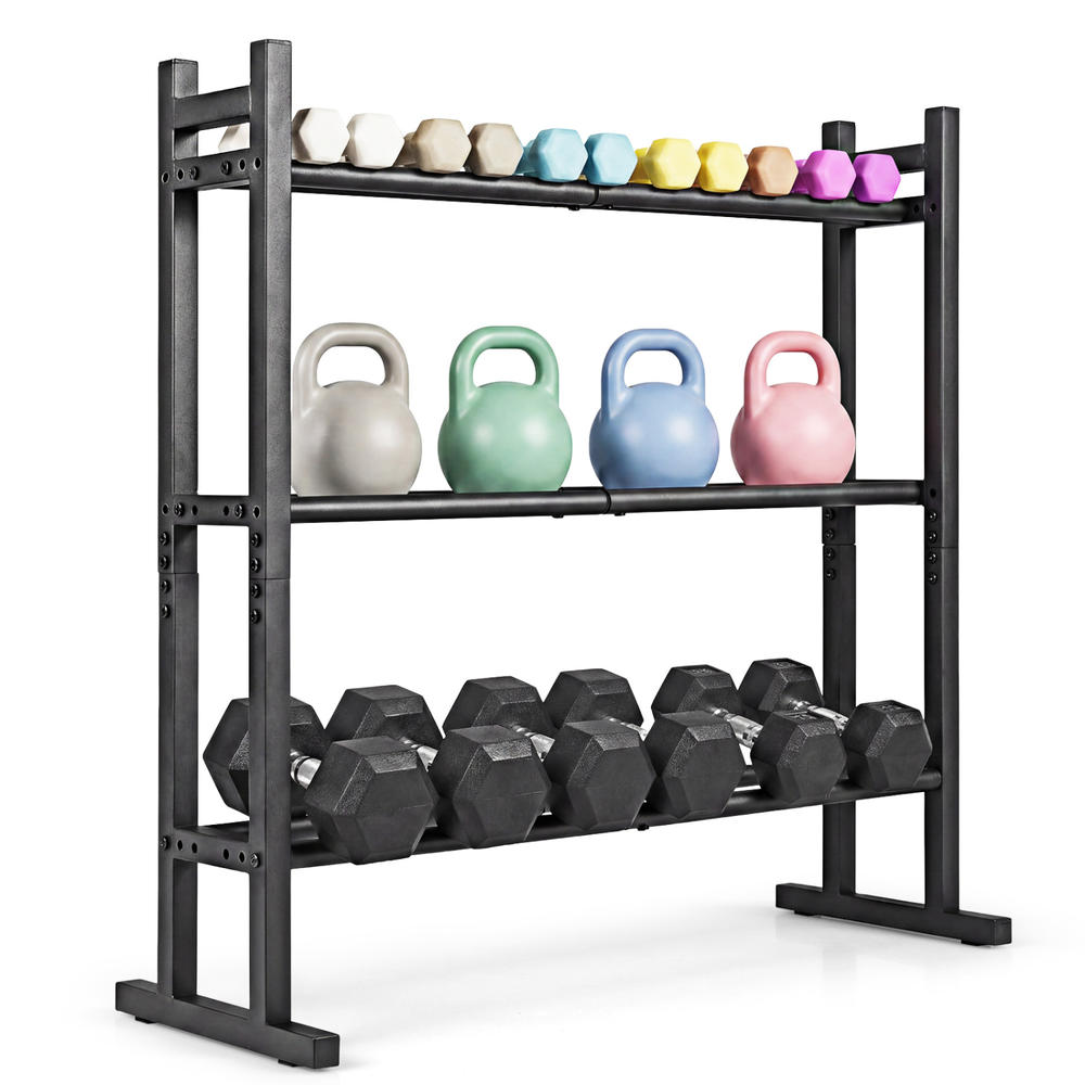 Suporte para Halteres de 3 Nív - Fitness Home Gym Equipment avaliação e preço