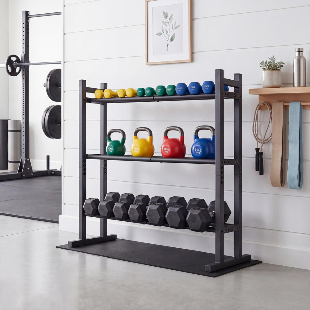 Suporte para Halteres de 3 Nív - Fitness Home Gym Equipment avaliação e preço