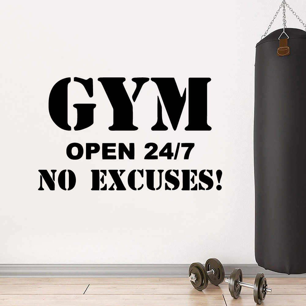 Colorido Fitness PVC Decalques - Home Gym Wallpaper avaliação e preço