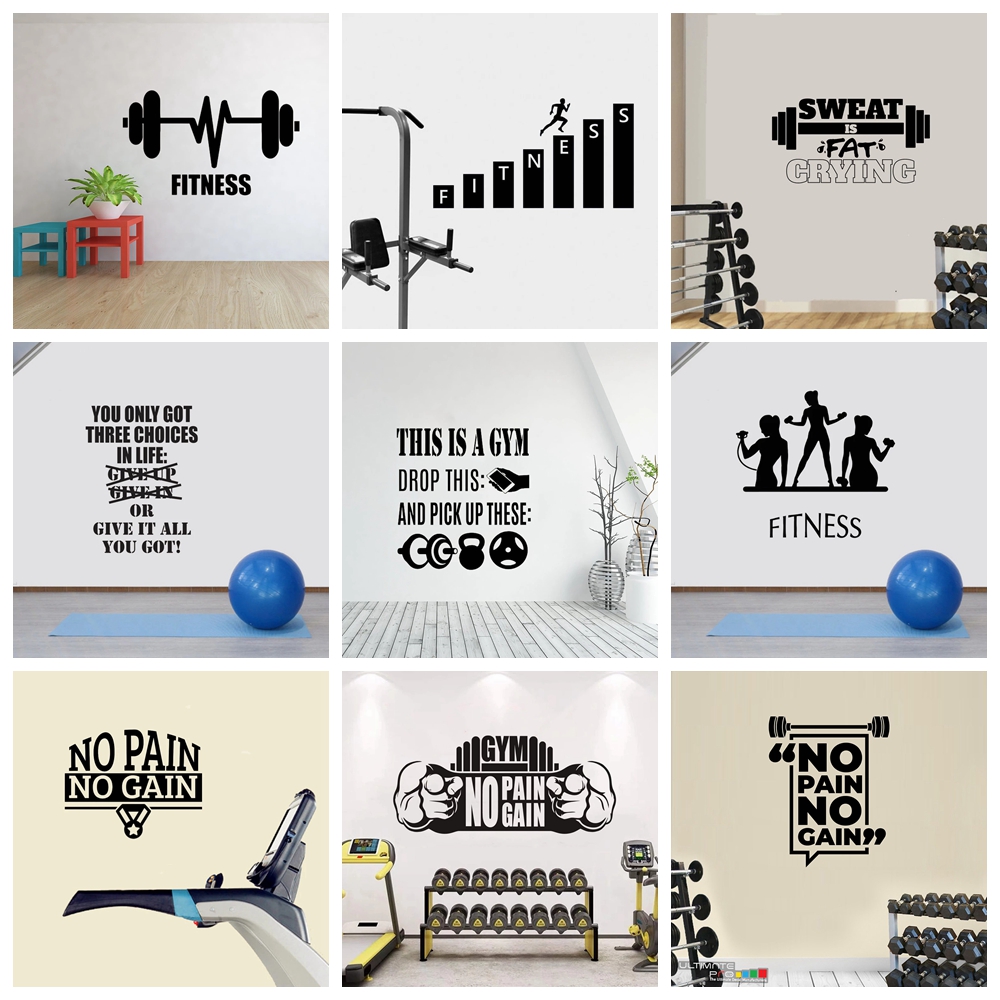 GYM Culture Wall Sticker for K - Home Gym Kids avaliação e preço